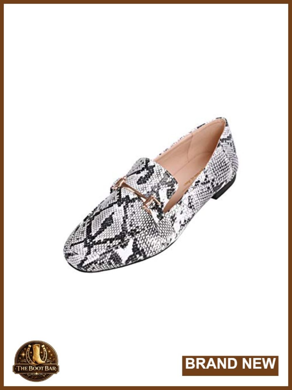 Women's Fashion Trim Deco Loafers Slip On Flats Square Toe Casual Shoes